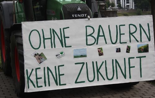 Demo zum Informellen Agrarministerrat in Koblenz 2020