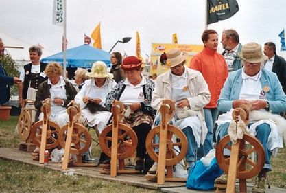 Traditionelles Spinnen