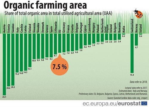 Anteil Öko an landwirtschaftlicher Nutzfläche